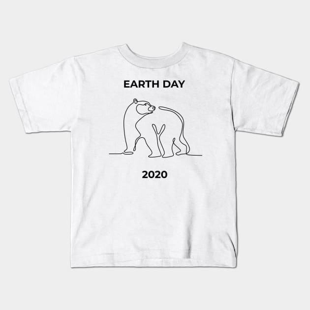 Earth Day 2020 Kids T-Shirt by Applecrunch